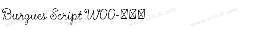 Burgues Script W00字体转换 Burgues Script W00字体转换